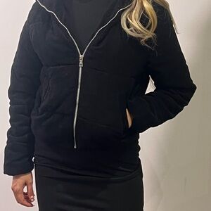 Women's Black Quilted Jacket